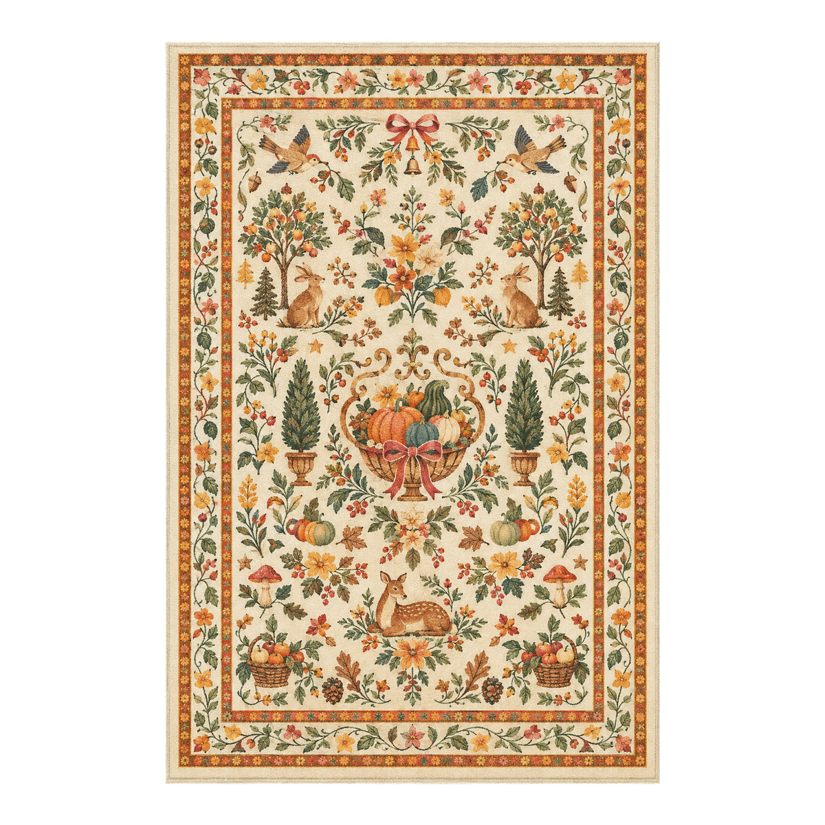 Liorah Cream Orange Rug