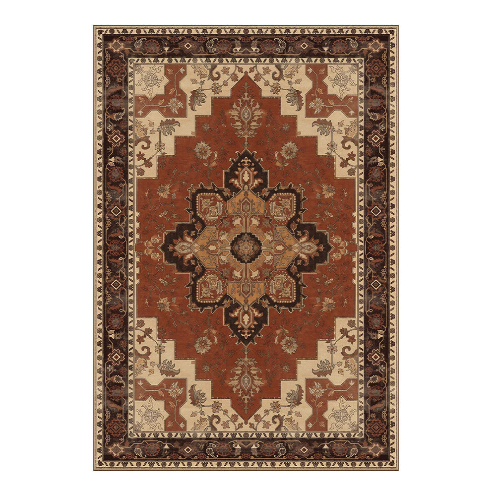 Marwen Rust Red Cream Brown Multi Rug