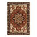 Marwen Rust Red Cream Brown Multi Rug