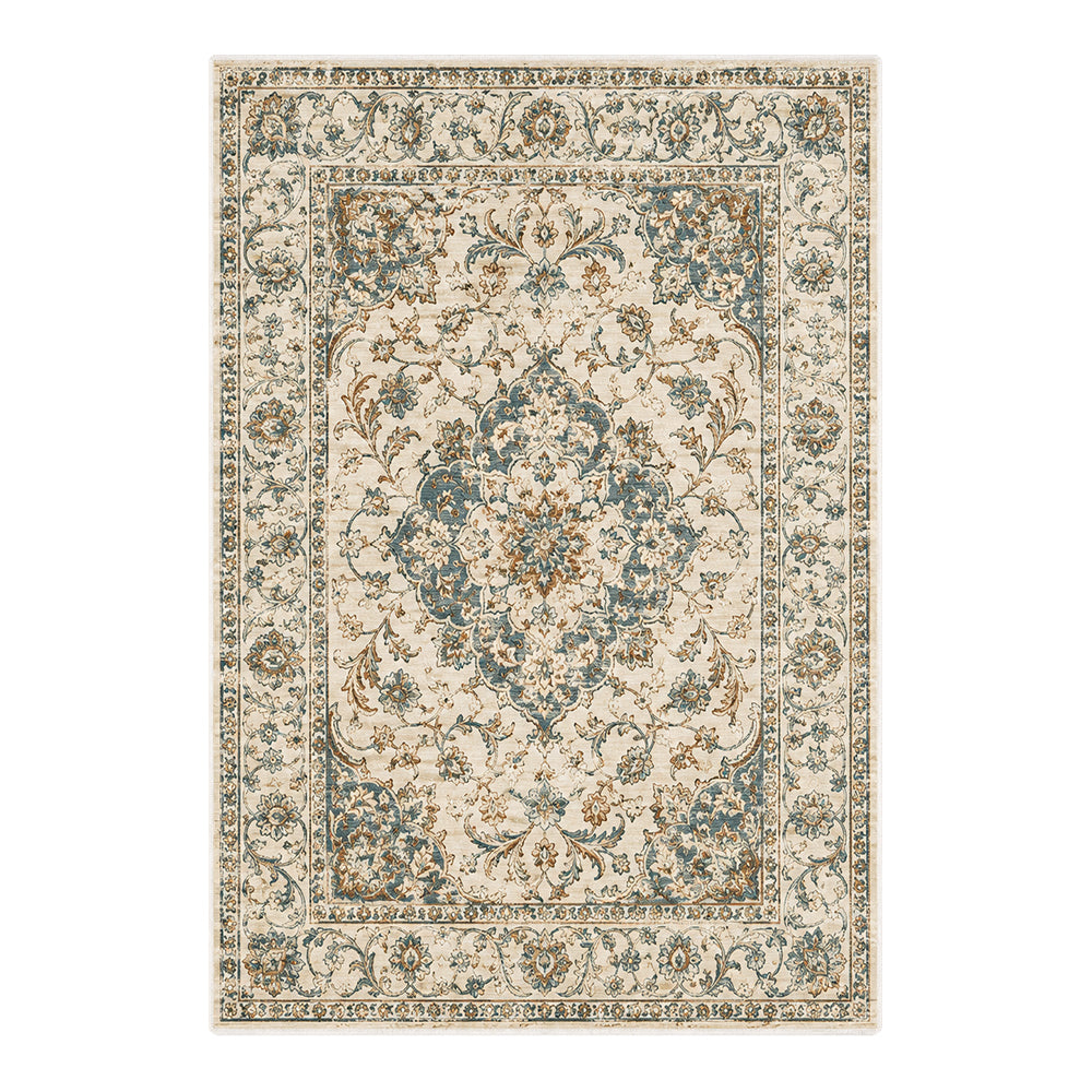 Marenne Teal Blue Ivory Rug