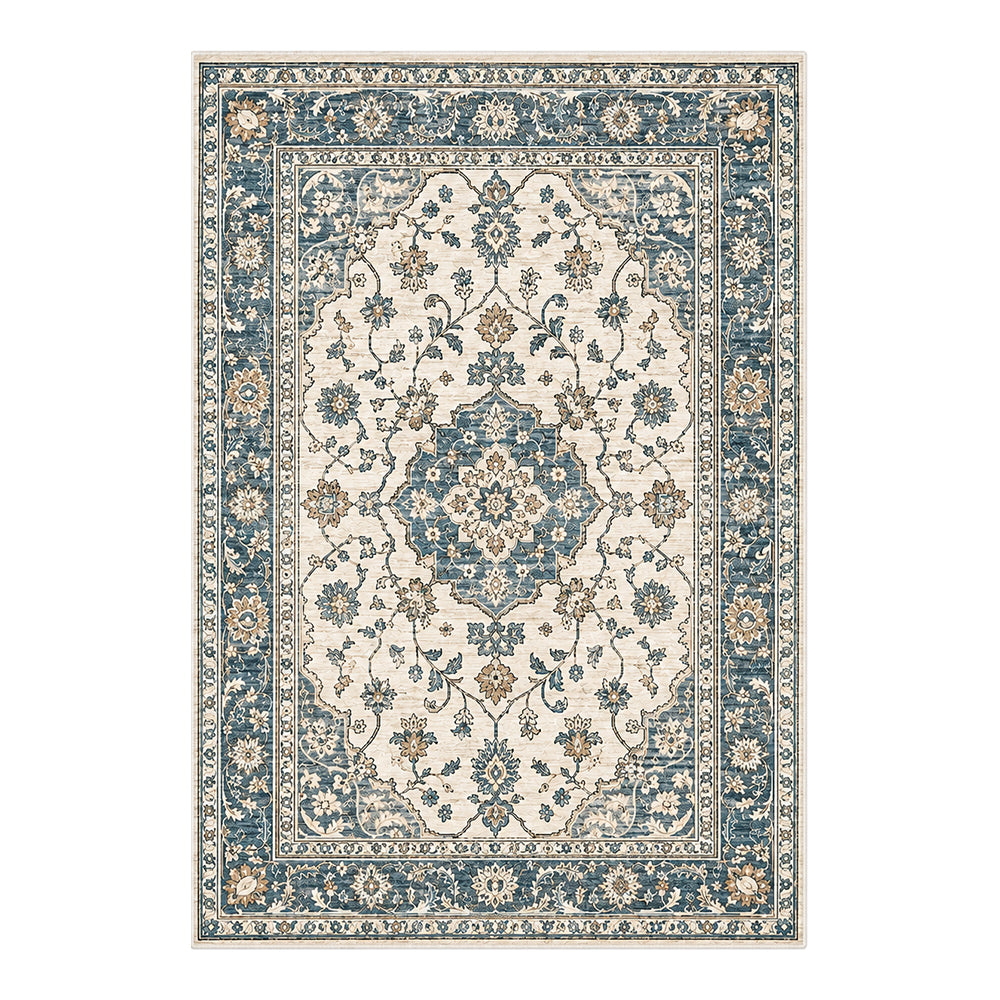 Seren Teal Blue Ivory Rug