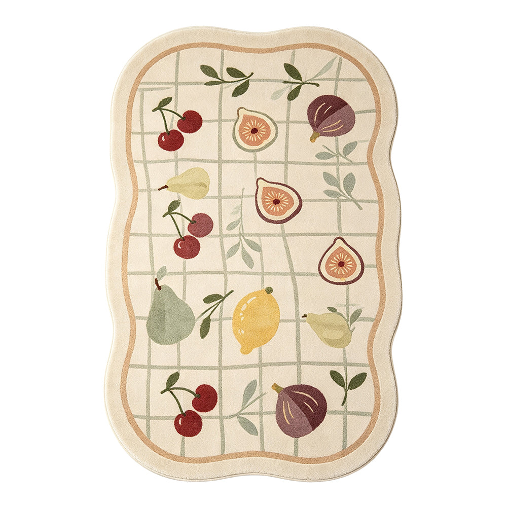 Samira Cream Ivory Soft Sage Fruit Rug