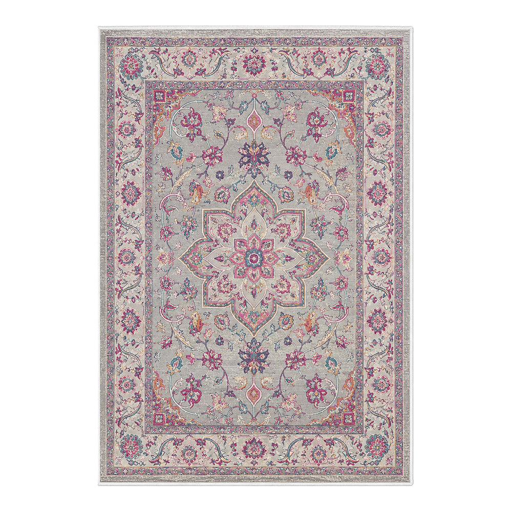 Elara Dusty Pink Grey Rug