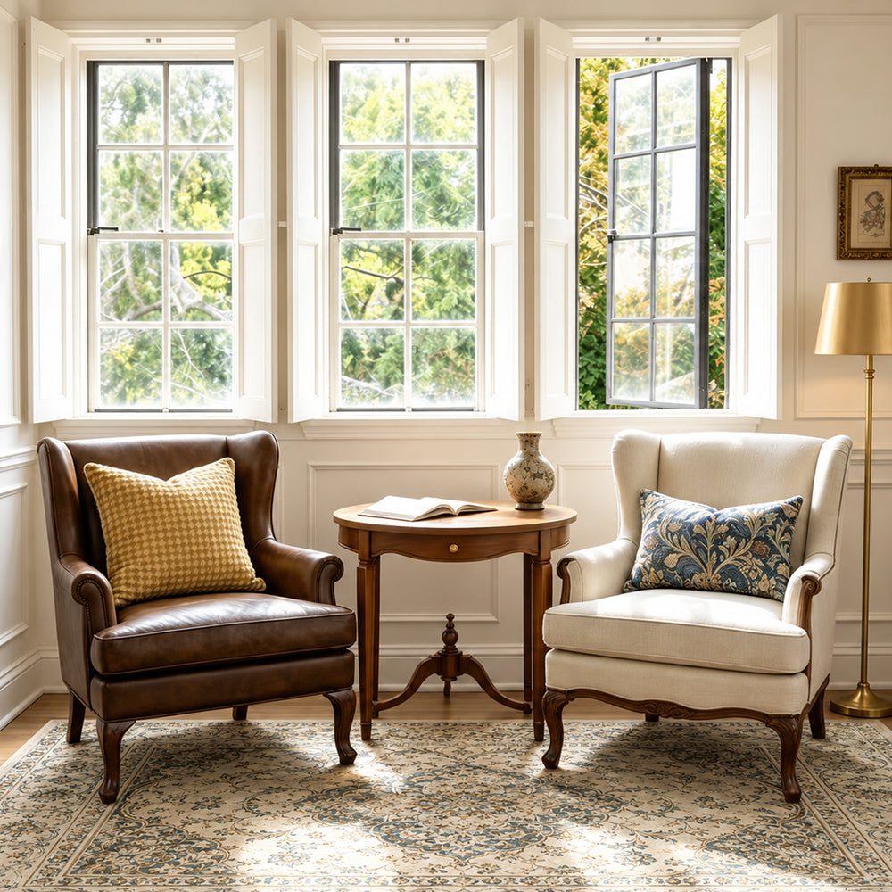 Marenne Teal Blue Ivory Rug