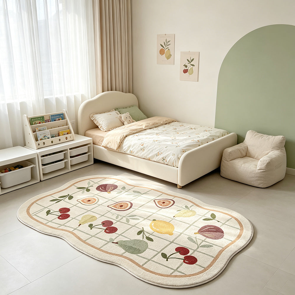 Samira Cream Ivory Soft Sage Fruit Rug
