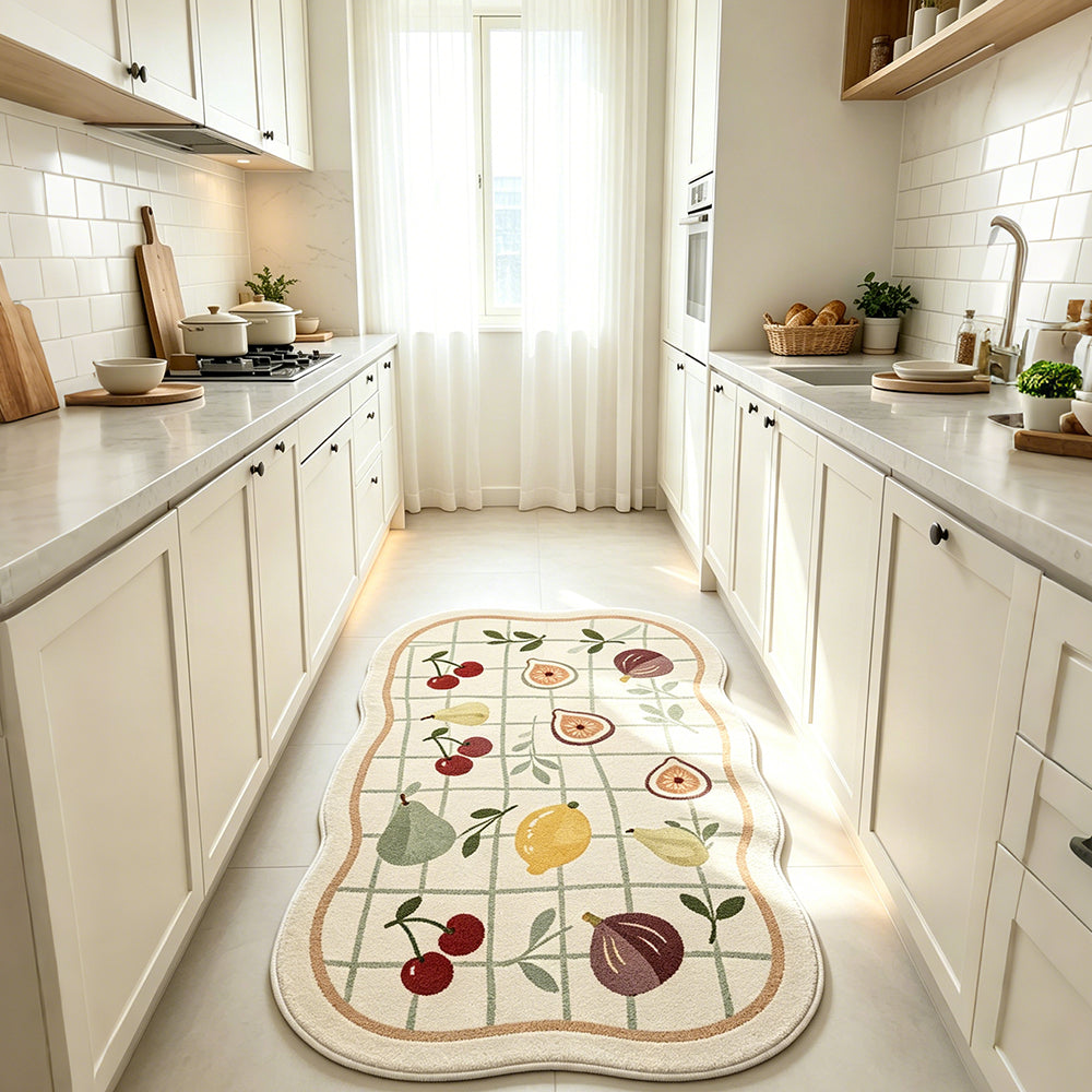 Samira Cream Ivory Soft Sage Fruit Rug