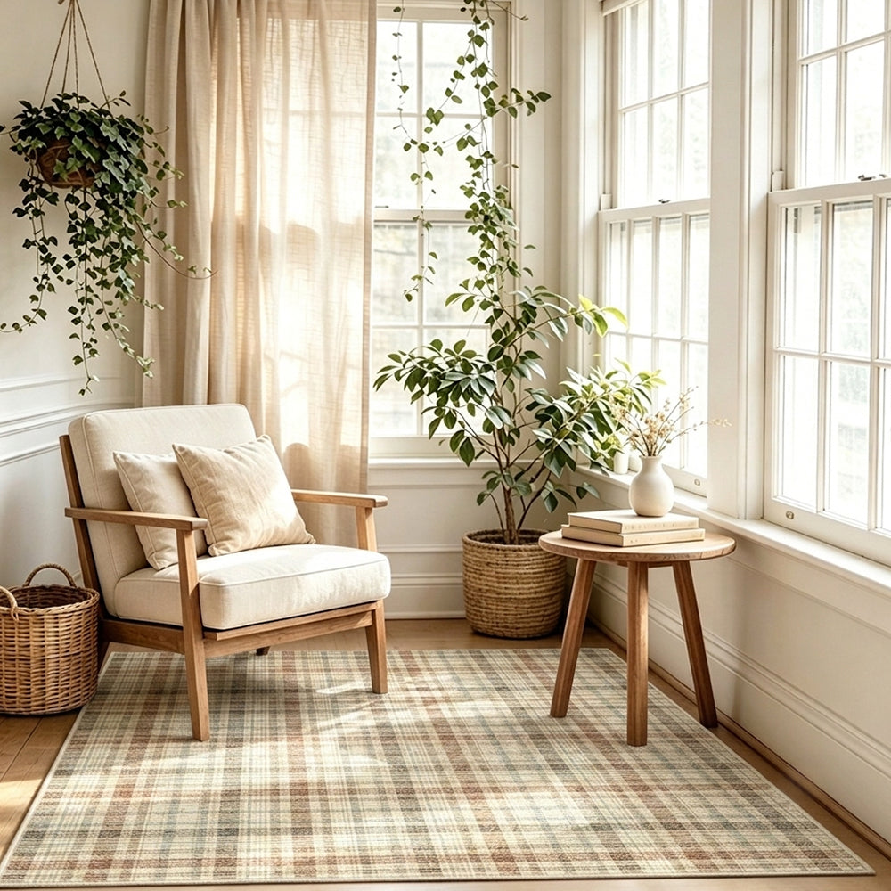 Haven Cream Base Muted Earth Rug