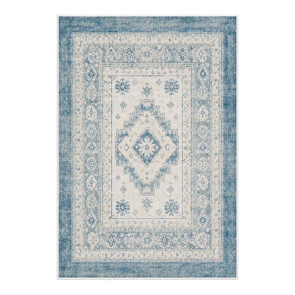 Zora Ivory & Sky Blue Rug