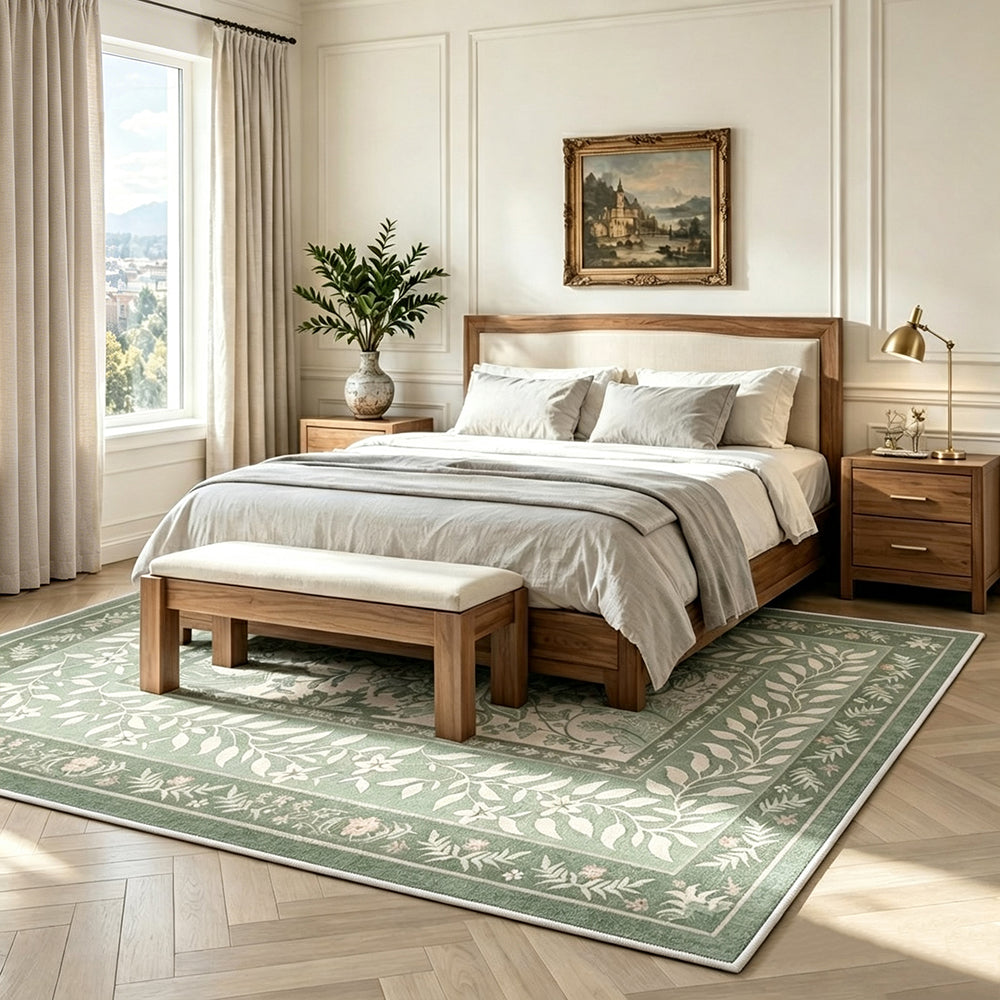 Liora Green & Ivory Rug