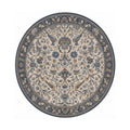 Livia Navy Blue Ivory Round Rug