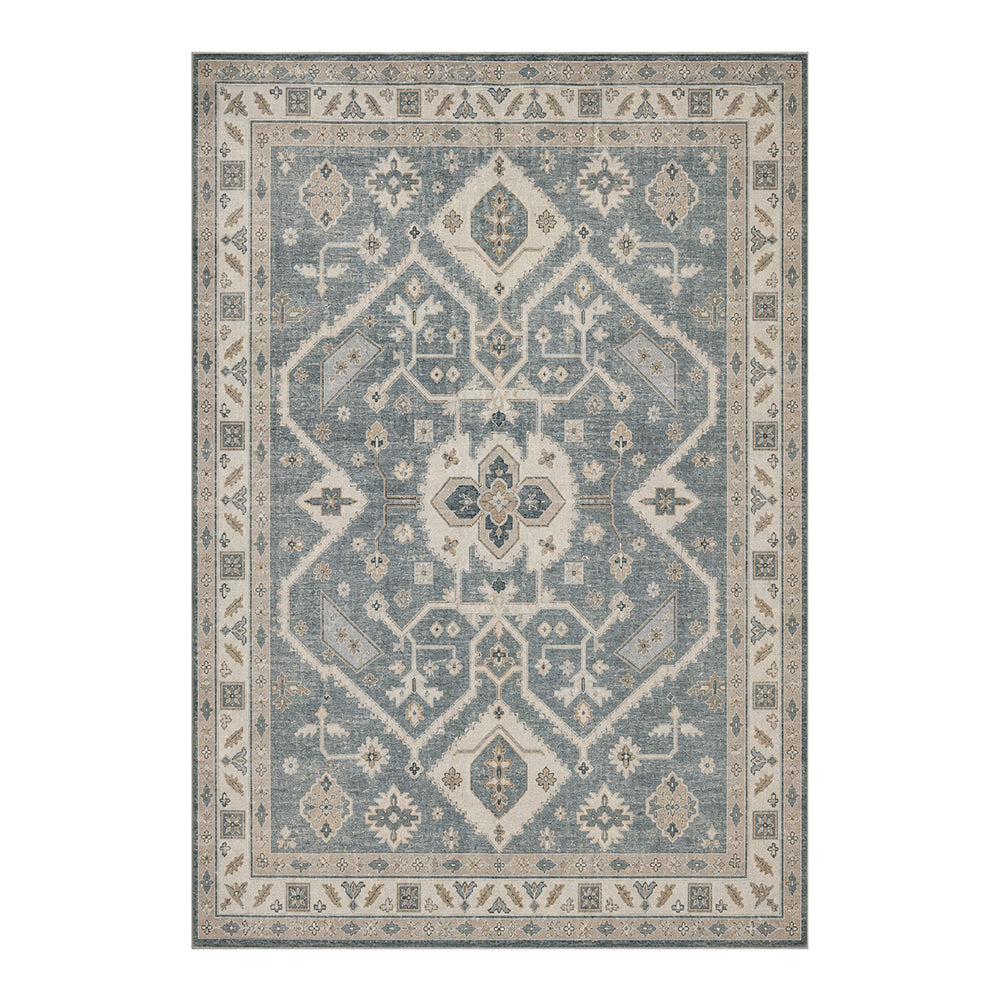 Oriana Slate Blue Ivory Rug