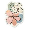 Zahra Blush Pink Ivory Floral Rug