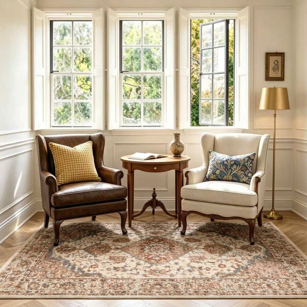 Zylah Dusty Blush Ivory Rug