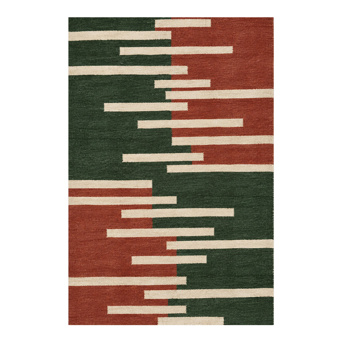 Marnie Green Red Rug