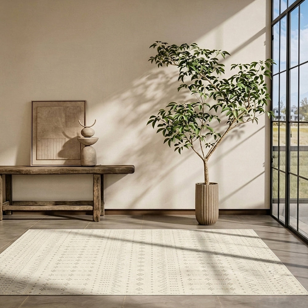 Kaelani Cream Ivory Taupe Rug