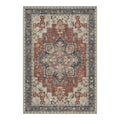 Vespera Rust Red Charcoal Rug