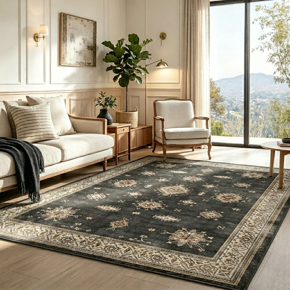 Kaelin Charcoal & Ivory Rug