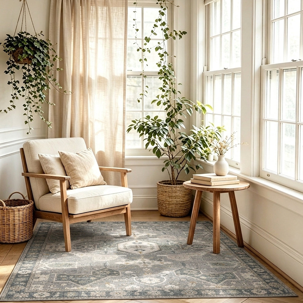Serenah Ash Grey with Soft Sage Rug