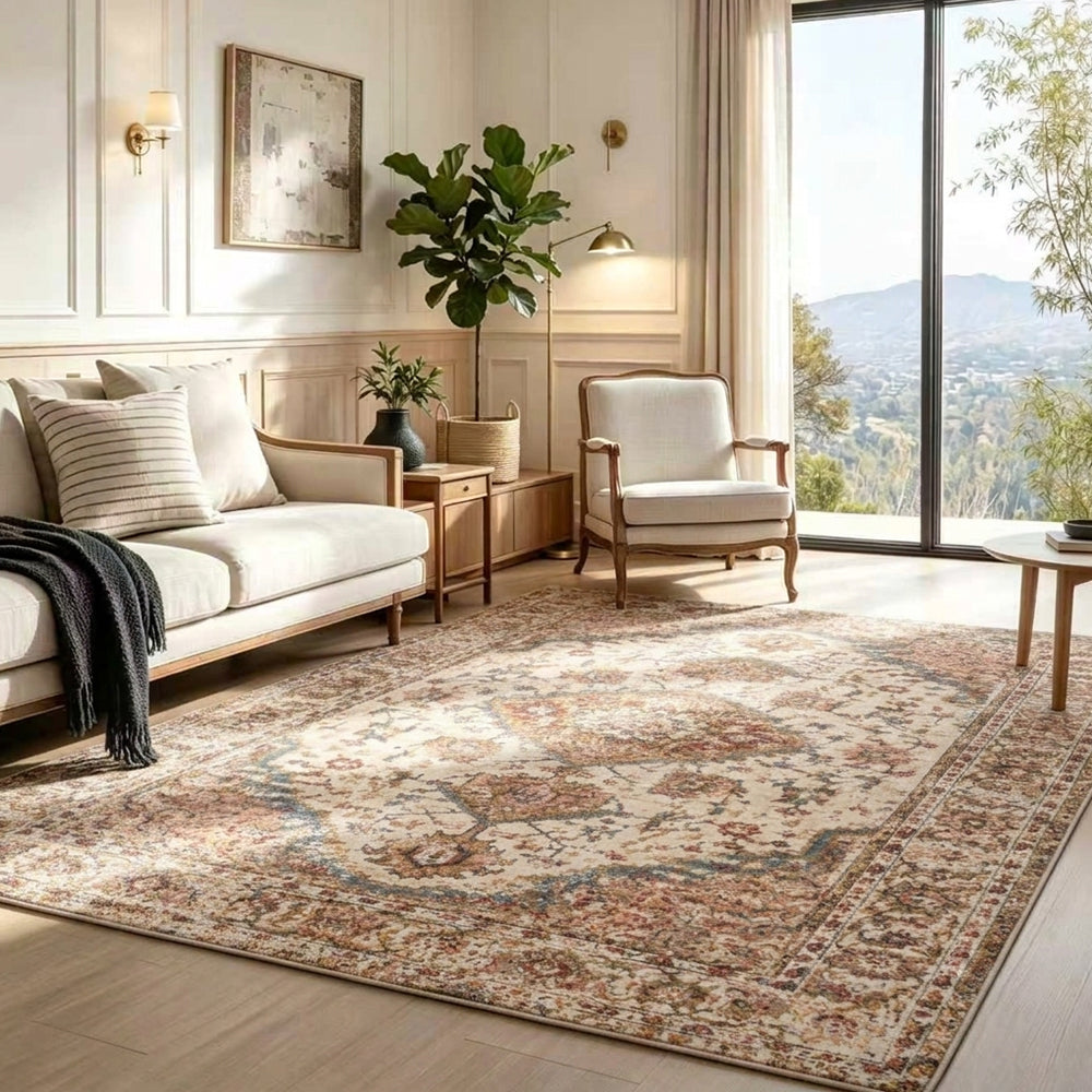 Zylah Dusty Blush Ivory Rug