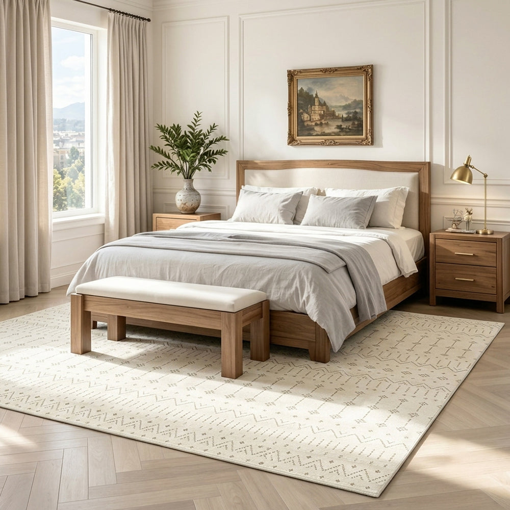 Kaelani Cream Ivory Taupe Rug