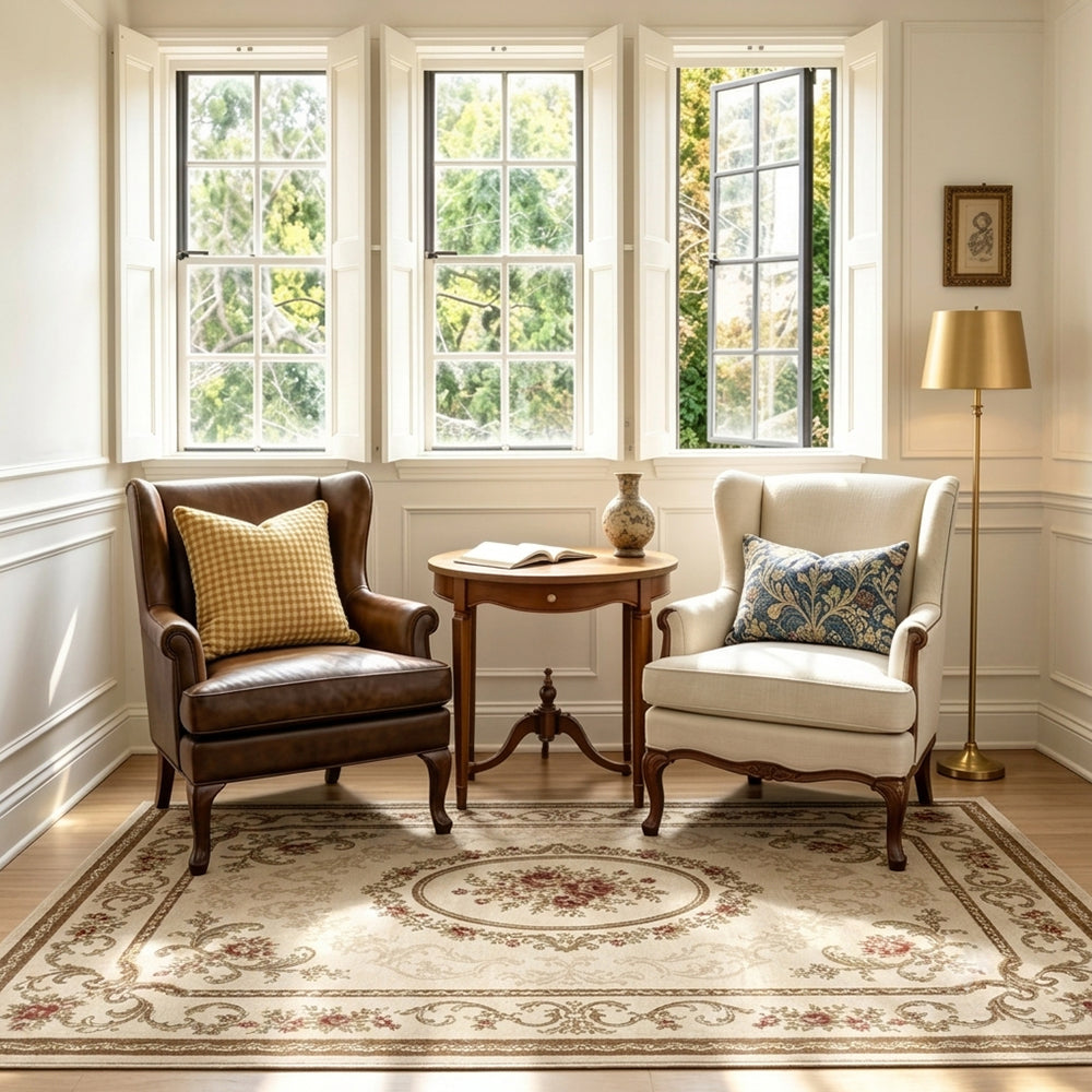 Seraphina Ivory Dusty Rose Rug