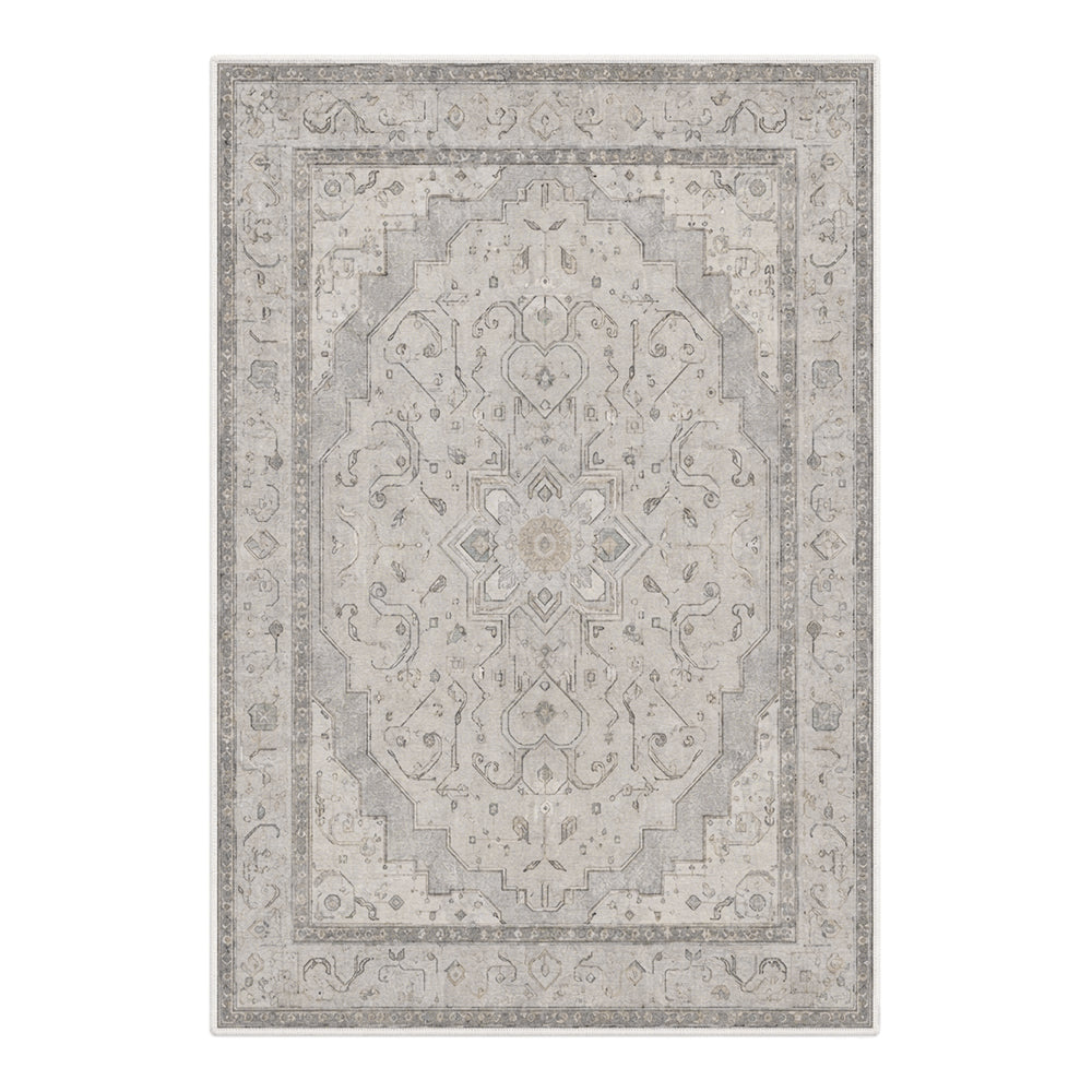 Clara Light Grey & Cream Rug