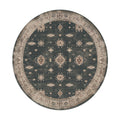 Kaelin Charcoal & Ivory Round Rug