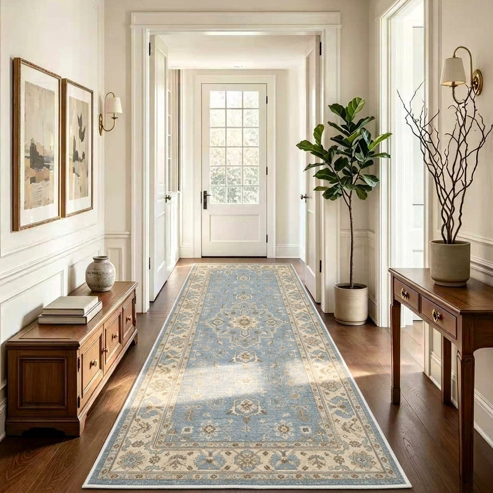 Nayra Light Blue Ivory Rug