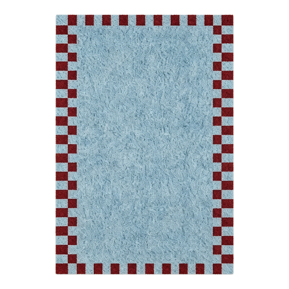 Juno Sky Blue Burgundy Rug