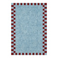 Juno Sky Blue Burgundy Rug