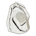 Aisha White Jet Black Stone Contour Rug