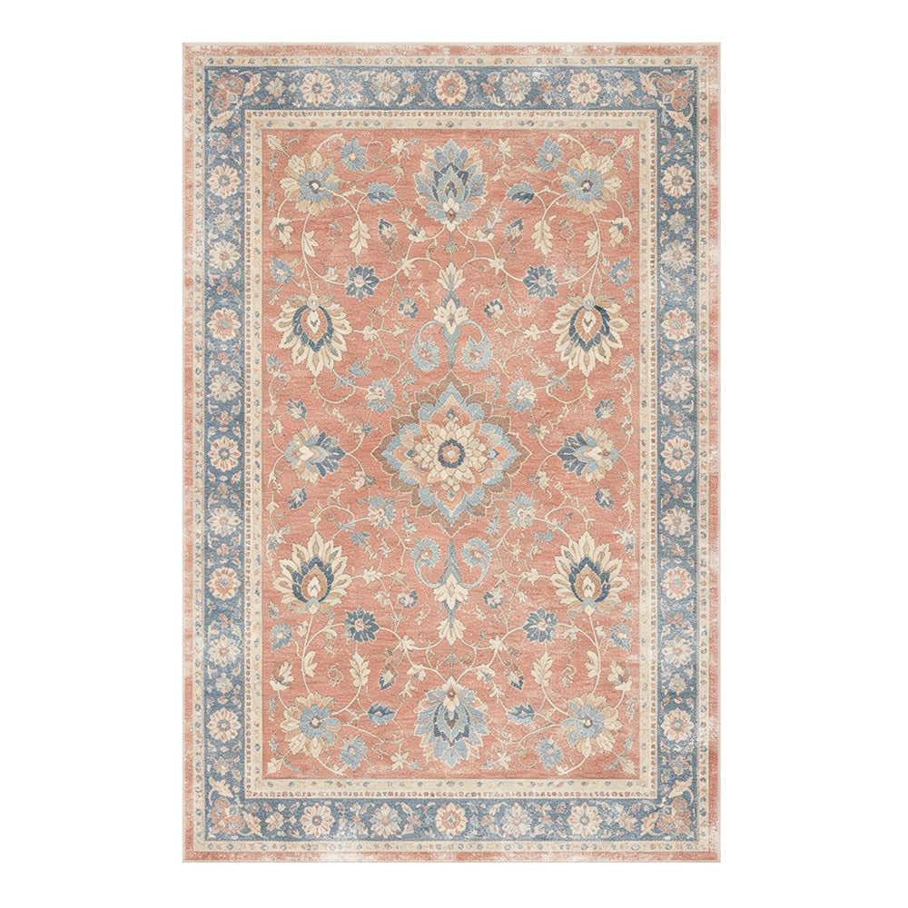 Amara Coral Blue Pink Rug
