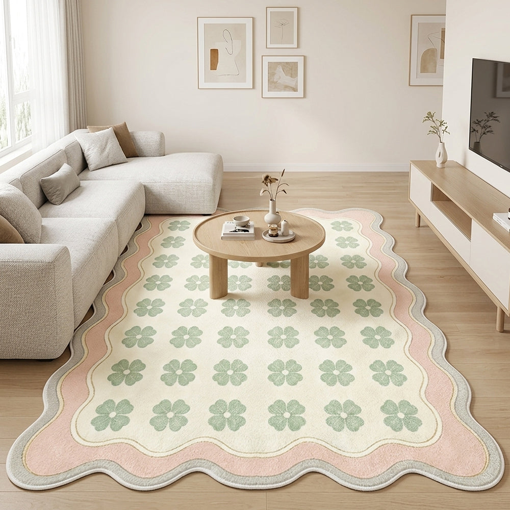Ayra Soft Mint Cream Ivory Rug
