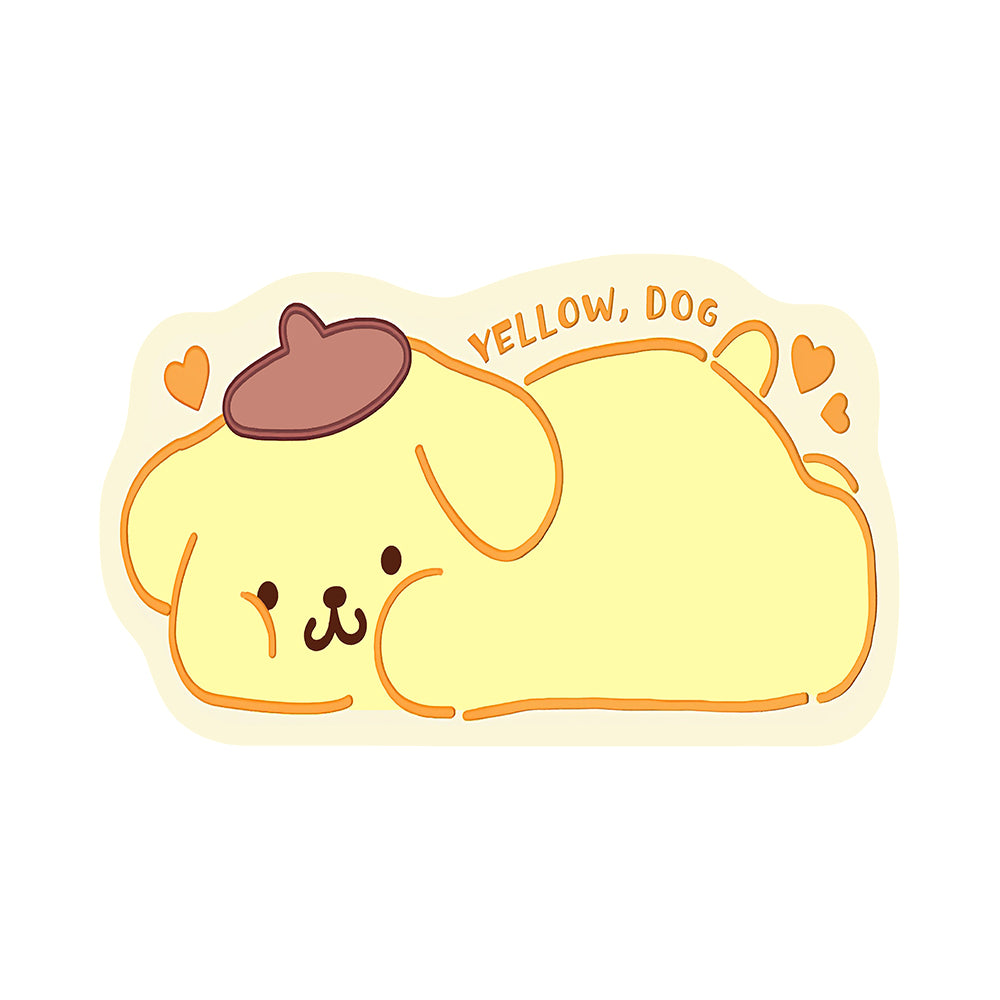Bahar Pale Lemon Yellow Dog Rug