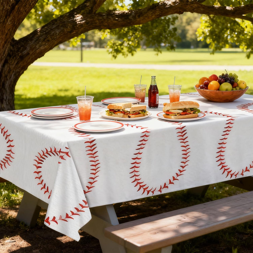 Baseball Stitch Sport Tablecloth