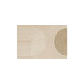 Beige Speckle Dual Arch Line Coil Bath Mat