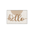 Boho Hello Sun Print Coil Entrance Mat