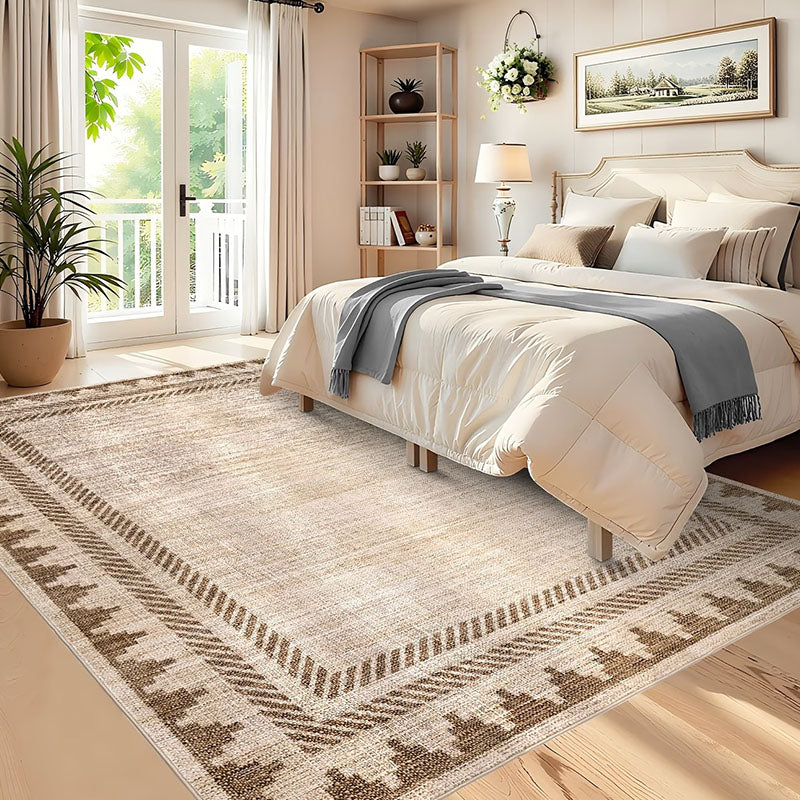 Borin Sand Warm Umber Multi-Layer Tribal Rug