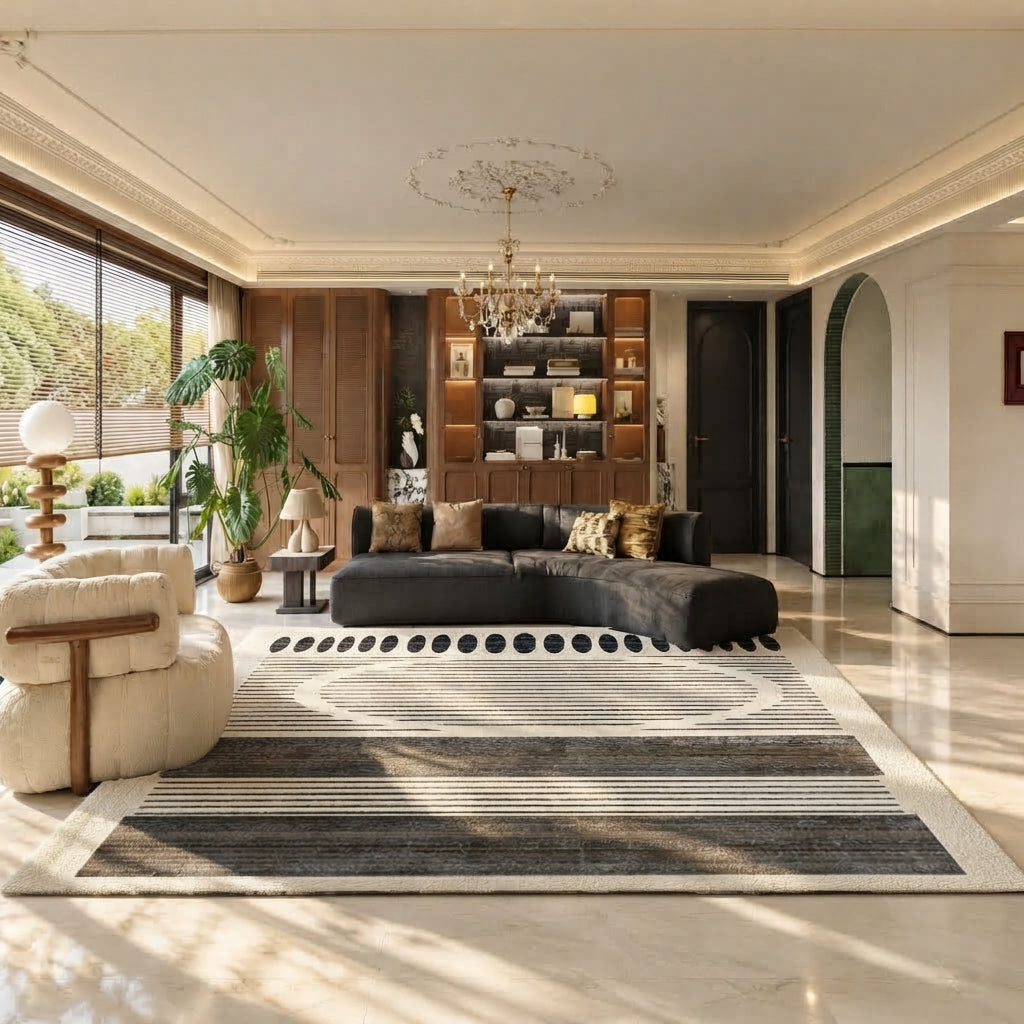 Brinley Ivory Charcoal Multi Rug