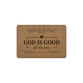 Brown 'God Is Good' Coil Entrance Mat