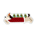 Christmas Dachshund Tree Rug