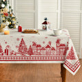 Christmas Town Scene Tablecloth