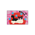 Cool Sunglasses Cat Red Sofa Coil Entrance Mat