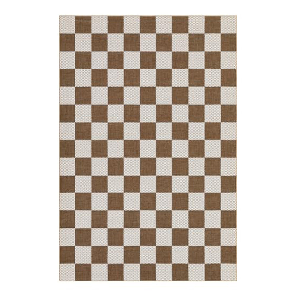 Corvin Ivory Brown Linen Texture Rug