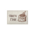 Cream Coffee Bean Sack Coil Entrance Mat