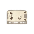 Cute Flat Dog Earth Tone Coil Entrance Mat