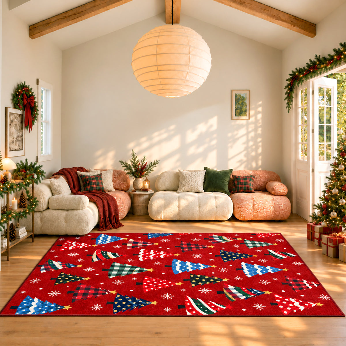 Dakota Red Multi-Color Rug