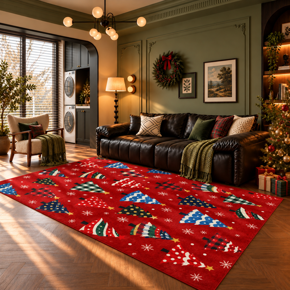 Dakota Red Multi-Color Rug