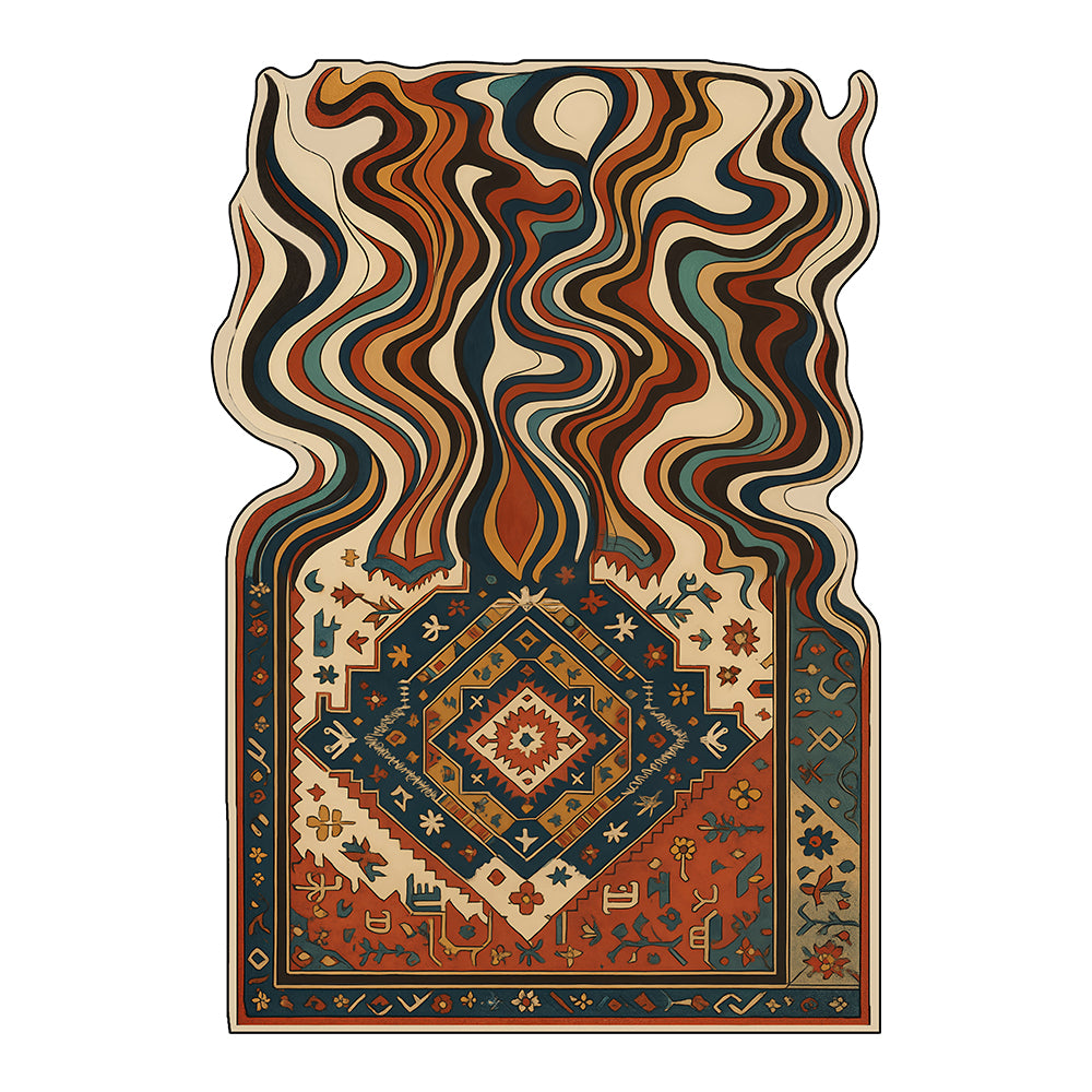 Maren Multi Ethnic Geometric Swirl Rug