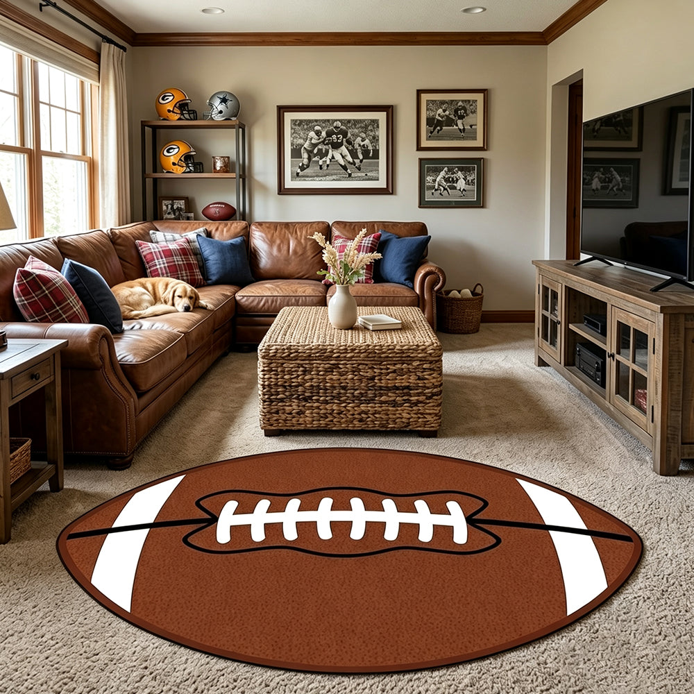 Dalia Warm Leather Brown Bright White Rug
